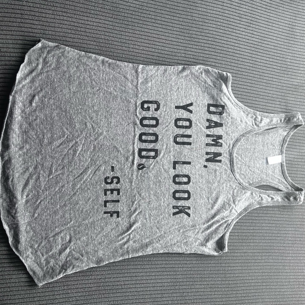 Gray Sleek Tank Top for Everyday Comfort